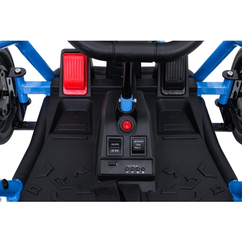 Gokart na akumulator dla dzieci TORNADO z Funkcją Driftu Niebieski DM-108